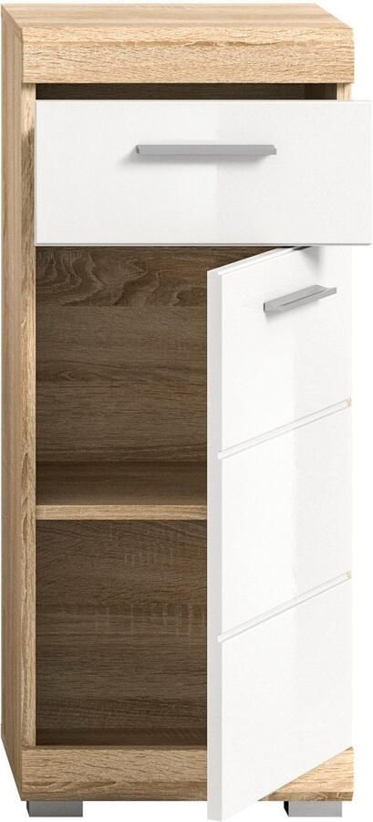 INOSIGN Onderkast Siena breedte 37 cm 1 deur 1 lade 2 vakken MDF-front in verschillende kleuren verkrijgbaar badkamermeubels badkamerkast commode badkamer (1 stuk) - Foto 9