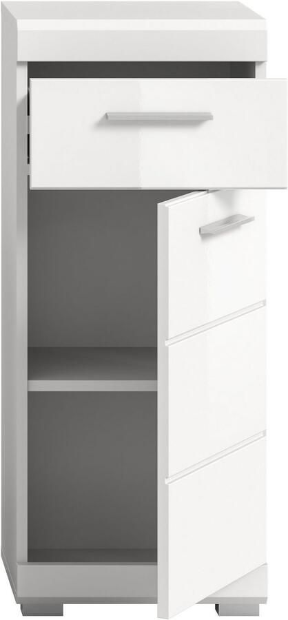 INOSIGN Onderkast Siena breedte 37 cm 1 deur 1 lade 2 vakken MDF-front in verschillende kleuren verkrijgbaar badkamermeubels badkamerkast commode badkamer (1 stuk) - Foto 7