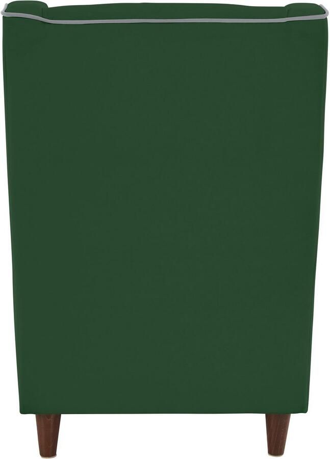 INOSIGN Oorfauteuil Rhada met contrastkleurige opstaande naad bxdxh: 73x85x99 cm - Foto 3