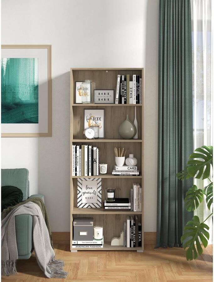 INOSIGN Ordnerrek Tomar 5 Boekenkast met veel opbergruimte afmetingen (bxdxh): 70 x 24 5 x 176 5 cm