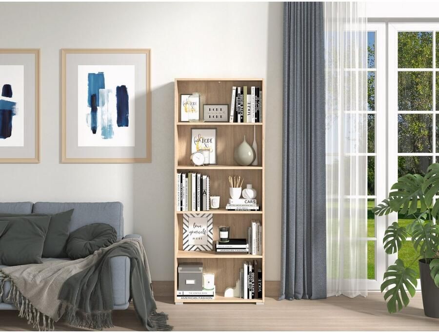 INOSIGN Ordnerrek Tomar 5 Boekenkast met veel opbergruimte afmetingen (bxdxh): 70 x 24 5 x 176 5 cm - Foto 2