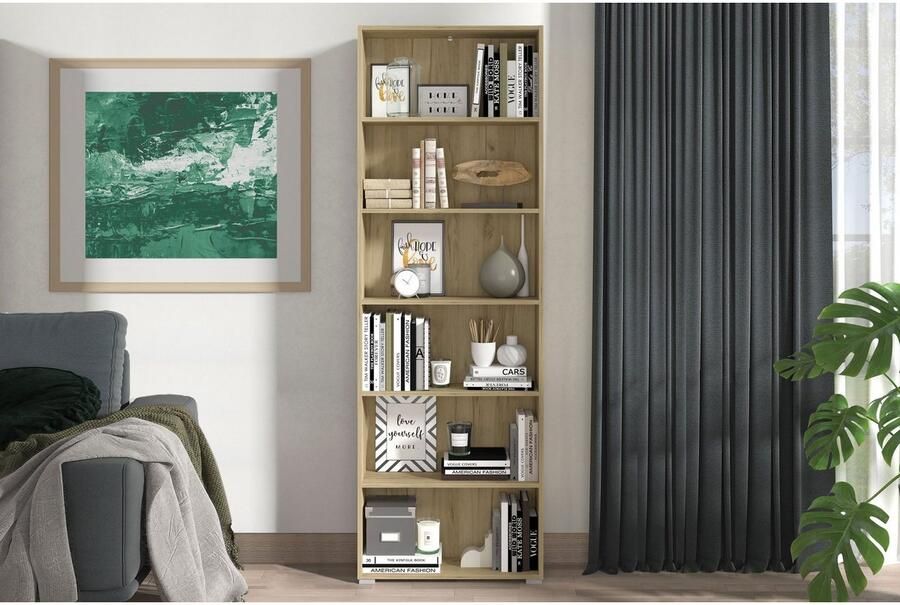 INOSIGN Ordnerrek Tomar 6 Boekenkast met veel opbergruimte afmetingen (bxdxh): 70 x 24 5 x 211 5 cm - Foto 4