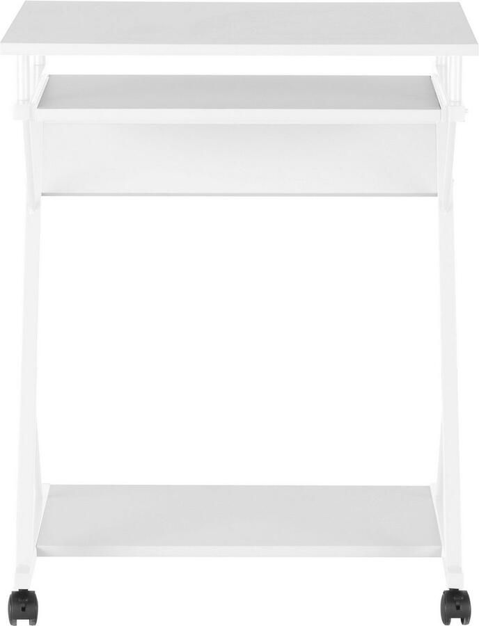 INOSIGN Pc-bureau ERVIE Rollende tafel Laptoptisch stabiel metalen frame met toetsenborduitrek 60x73 cm - Foto 4