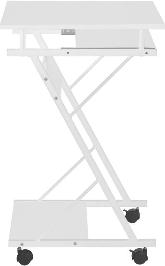 INOSIGN Pc-bureau ERVIE Rollende tafel Laptoptisch stabiel metalen frame met toetsenborduitrek 60x73 cm - Foto 6