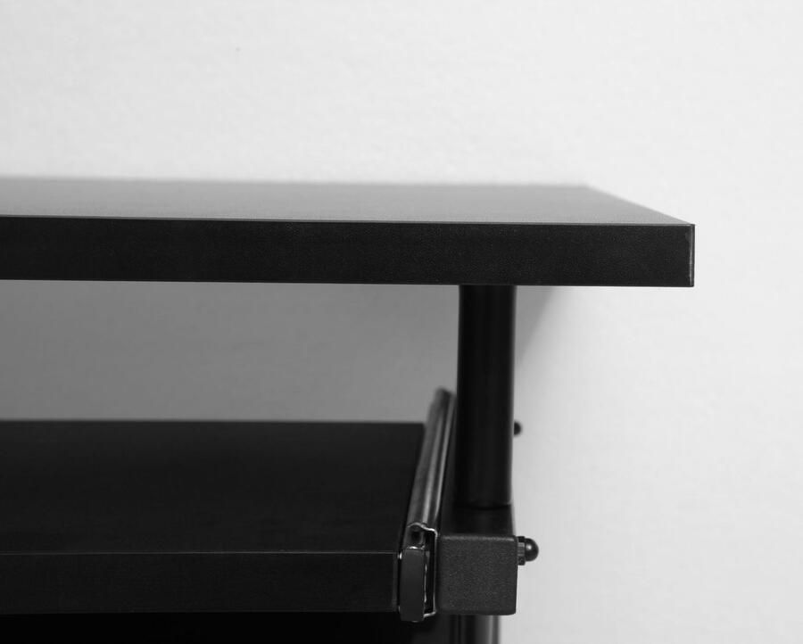 INOSIGN Pc-bureau ERVIE Rollende tafel Laptoptisch stabiel metalen frame met toetsenborduitrek 60x73 cm - Foto 3