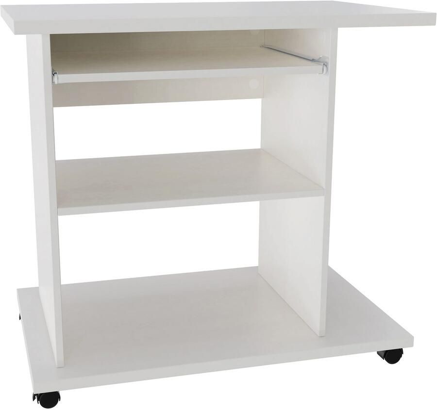 INOSIGN Pc-bureau LOKVE Laptoptisch Bureau rollend toetsenborduitrek torenvak printervak hoogte 75 cm - Foto 2