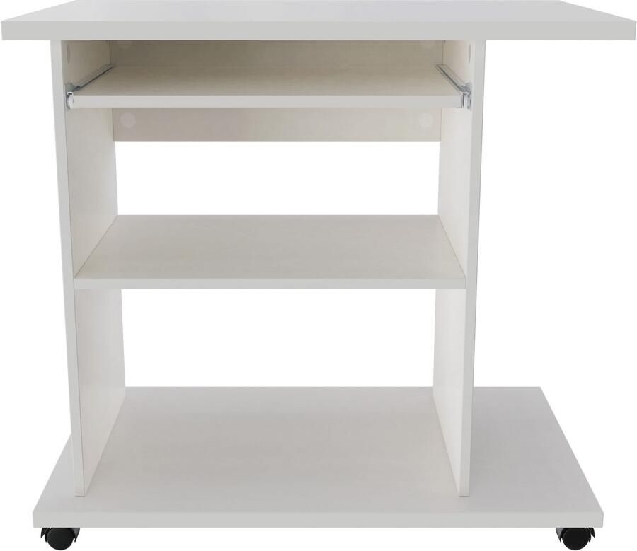 INOSIGN Pc-bureau LOKVE Laptoptisch Bureau rollend toetsenborduitrek torenvak printervak hoogte 75 cm - Foto 3