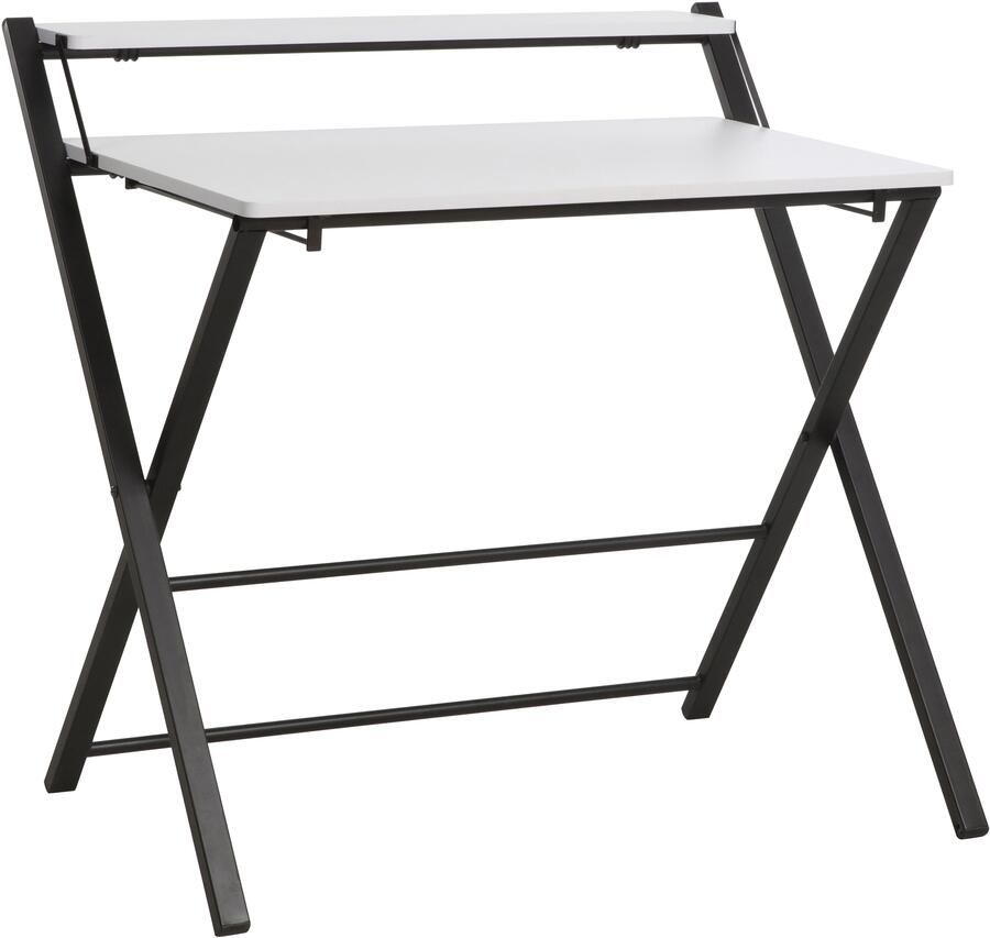 INOSIGN Pc-bureau SULBY laptoptafel bureau met planchet Metalen frame opvouwbaar ruimtebesparend max. 86 5x82 5 cm - Foto 11