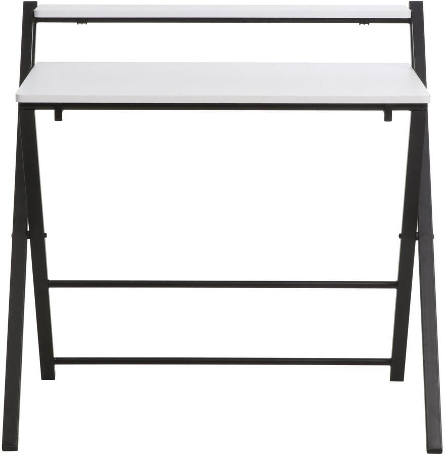 INOSIGN Pc-bureau SULBY laptoptafel bureau met planchet Metalen frame opvouwbaar ruimtebesparend max. 86 5x82 5 cm - Foto 2