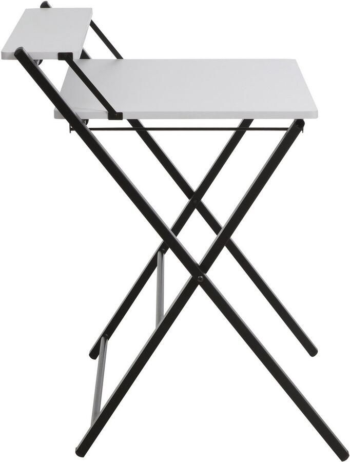 INOSIGN Pc-bureau SULBY laptoptafel bureau met planchet Metalen frame opvouwbaar ruimtebesparend max. 86 5x82 5 cm - Foto 5