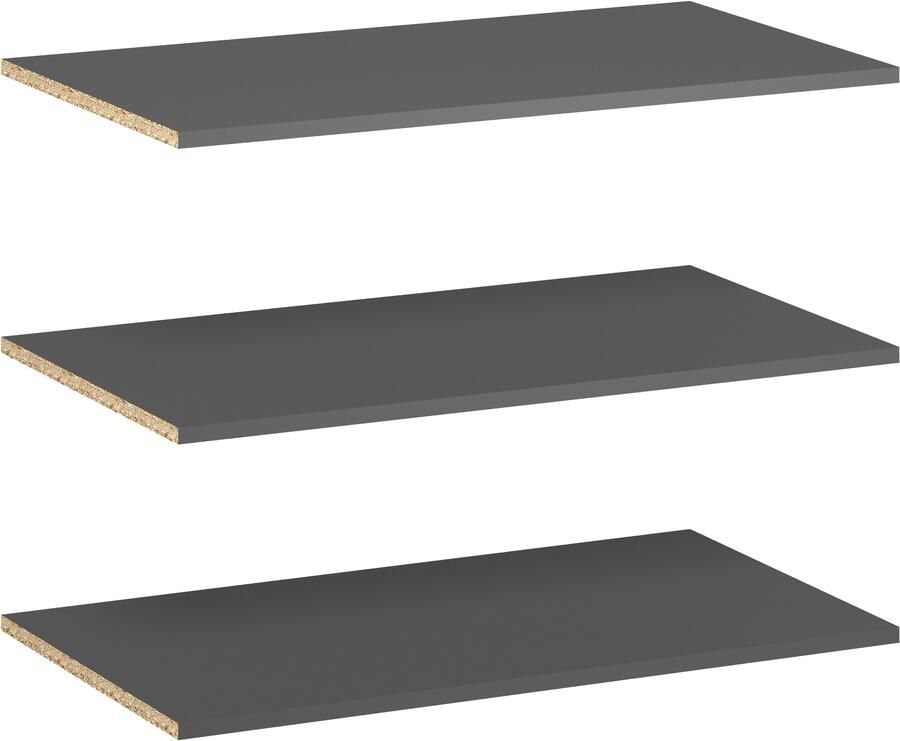 INOSIGN Plank Estepona Inlegplank 3-delige set in antraciet Voor de kledingkast 15255557 (3 stuks) - Foto 3