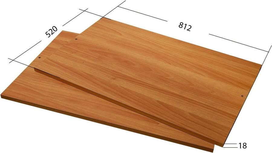 INOSIGN Plank Greta van FSC-gecertificeerd houtmateriaal breedte 81cm in 2-delige set passende aanvulling voor de kledingkast greta - Foto 3