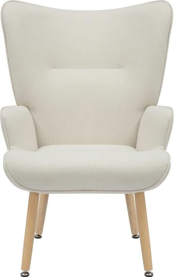 INOSIGN Relaxfauteuil KEADY hoge rugstoel TV-stoel Relaxstoel oorkussenstoel met stabiele massief houten frame - Foto 7