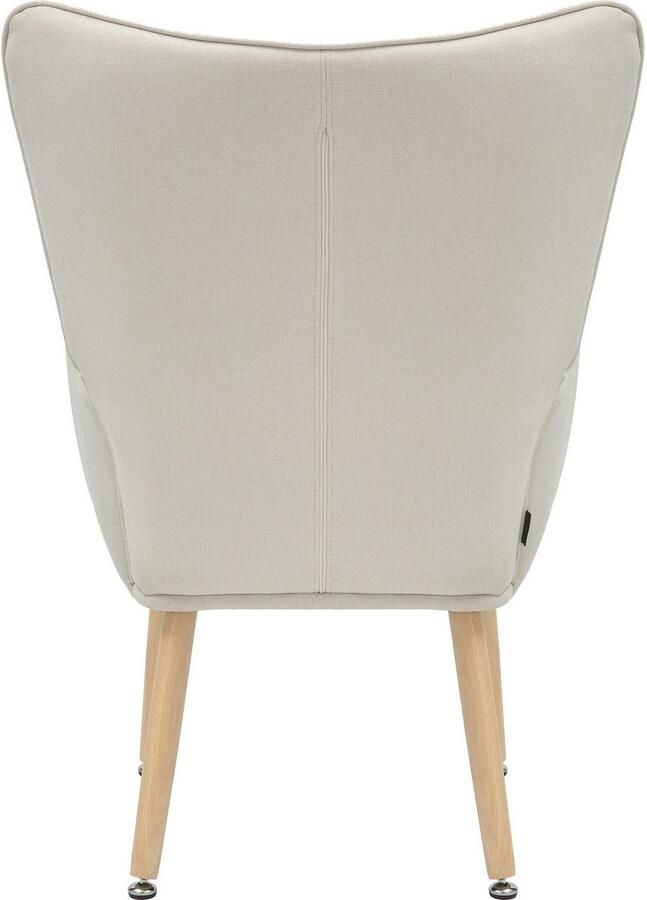 INOSIGN Relaxfauteuil KEADY hoge rugstoel TV-stoel Relaxstoel oorkussenstoel met stabiele massief houten frame - Foto 5