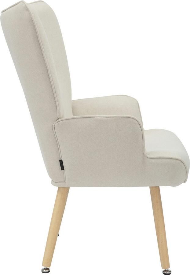 INOSIGN Relaxfauteuil KEADY hoge rugstoel TV-stoel Relaxstoel oorkussenstoel met stabiele massief houten frame - Foto 6