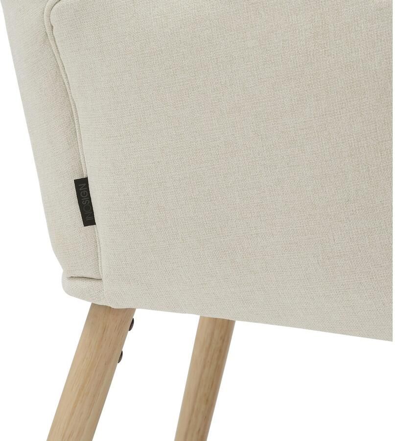 INOSIGN Relaxfauteuil KEADY hoge rugstoel TV-stoel Relaxstoel oorkussenstoel met stabiele massief houten frame - Foto 4