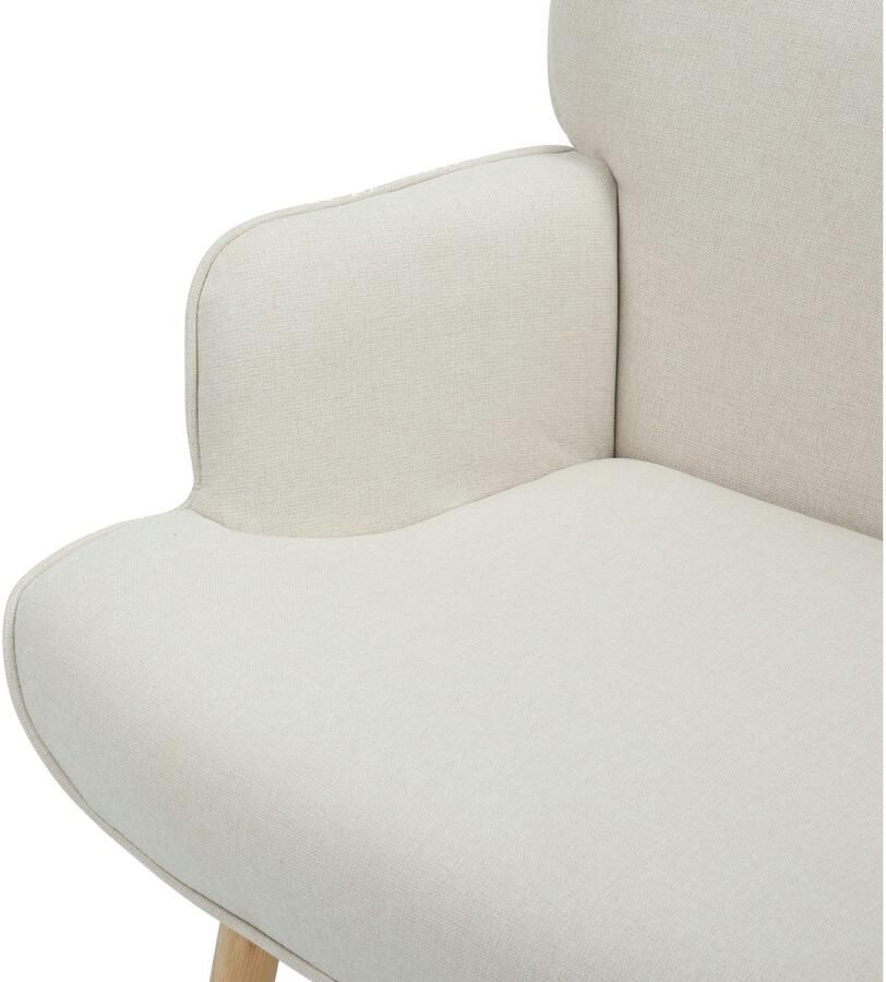 INOSIGN Relaxfauteuil KEADY hoge rugstoel TV-stoel Relaxstoel oorkussenstoel met stabiele massief houten frame - Foto 3