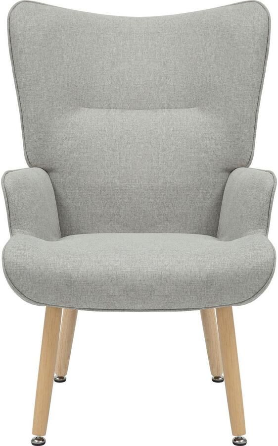 INOSIGN Relaxfauteuil KEADY hoge rugstoel TV-stoel Relaxstoel oorkussenstoel met stabiele massief houten frame - Foto 7