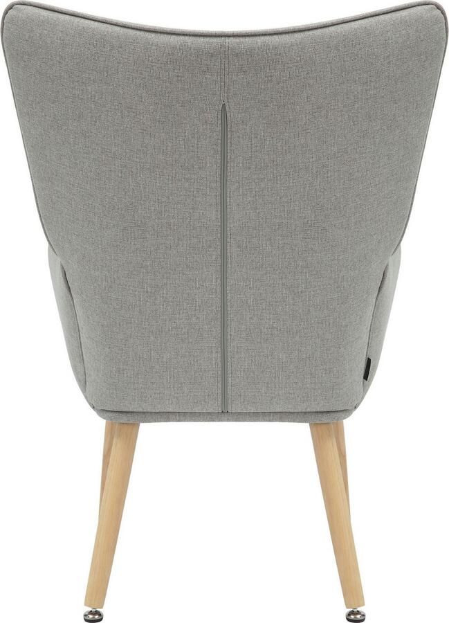 INOSIGN Relaxfauteuil KEADY hoge rugstoel TV-stoel Relaxstoel oorkussenstoel met stabiele massief houten frame - Foto 5