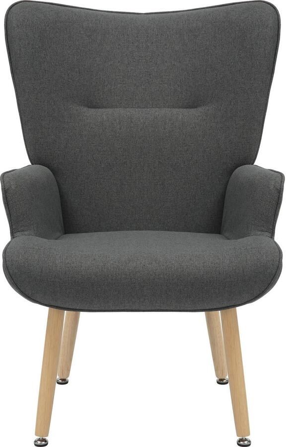 INOSIGN Relaxfauteuil KEADY hoge rugstoel TV-stoel Relaxstoel oorkussenstoel met stabiele massief houten frame - Foto 7