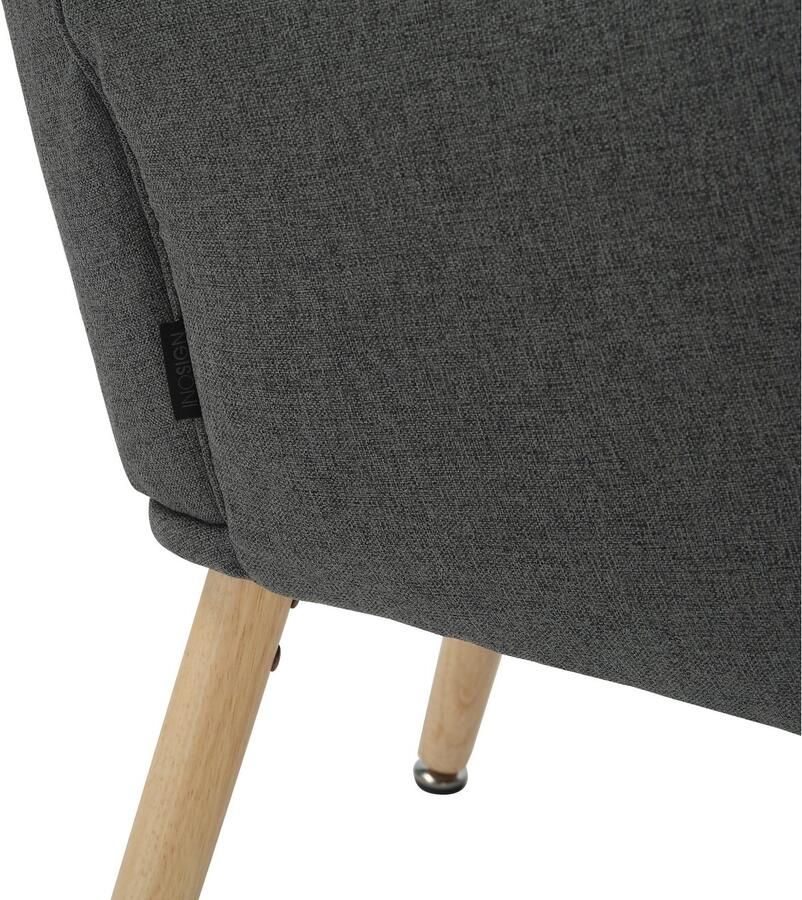 INOSIGN Relaxfauteuil KEADY hoge rugstoel TV-stoel Relaxstoel oorkussenstoel met stabiele massief houten frame - Foto 4