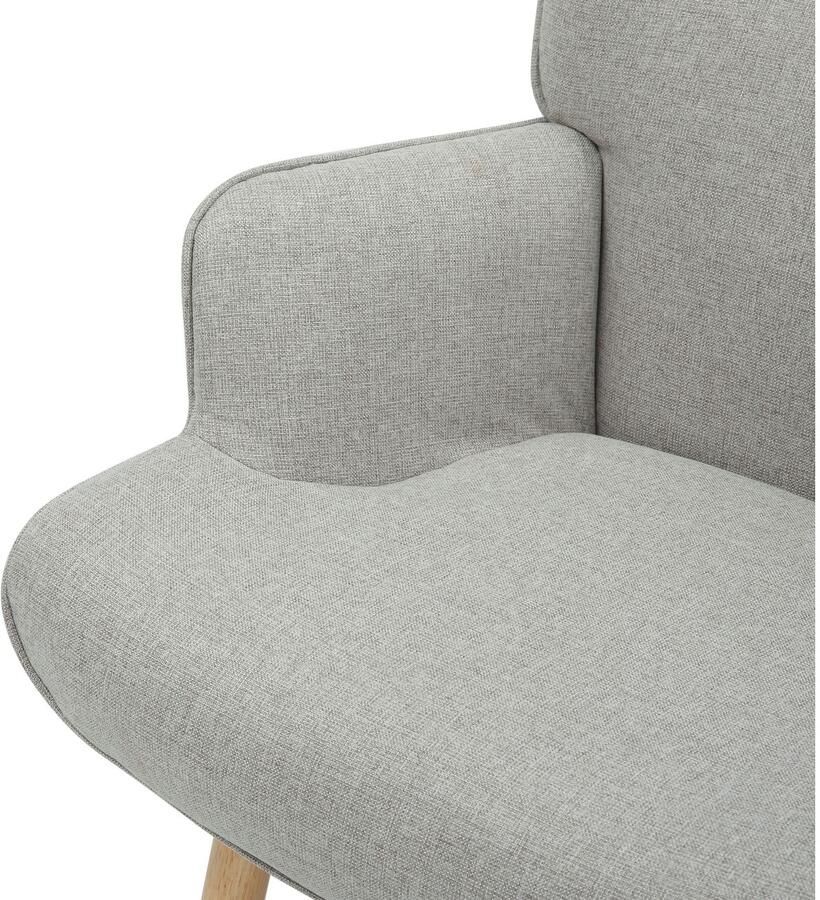 INOSIGN Relaxfauteuil KEADY hoge rugstoel TV-stoel Relaxstoel oorkussenstoel met stabiele massief houten frame - Foto 4