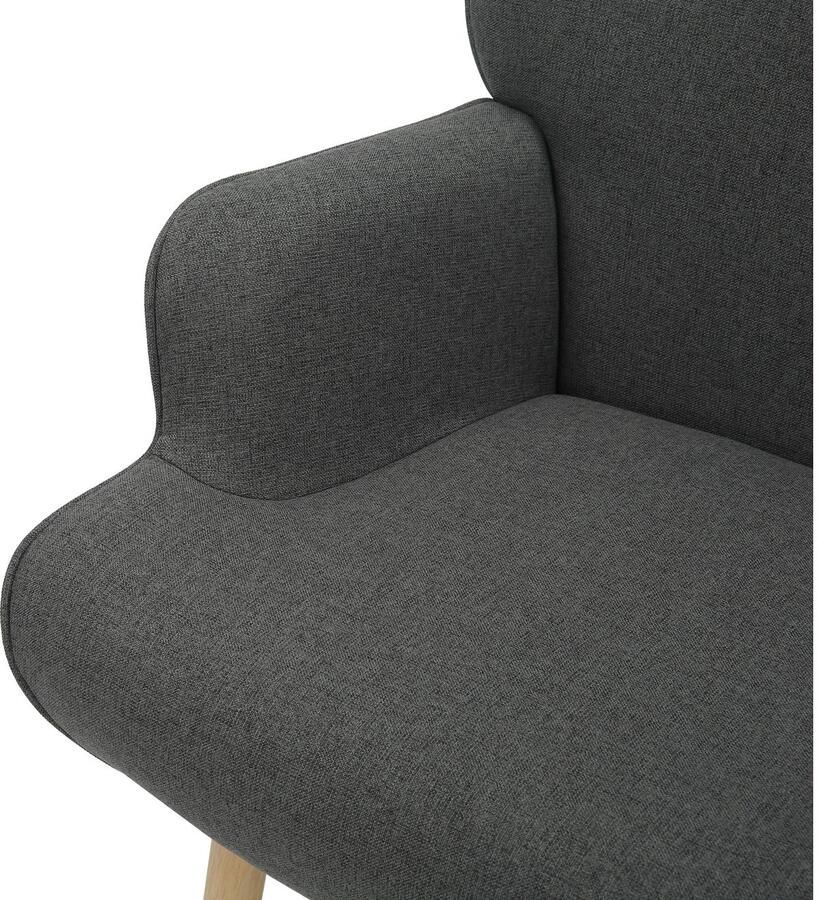 INOSIGN Relaxfauteuil KEADY hoge rugstoel TV-stoel Relaxstoel oorkussenstoel met stabiele massief houten frame - Foto 3