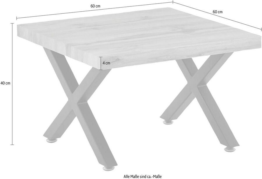 INOSIGN Salontafel Conri met x-frame - Foto 2