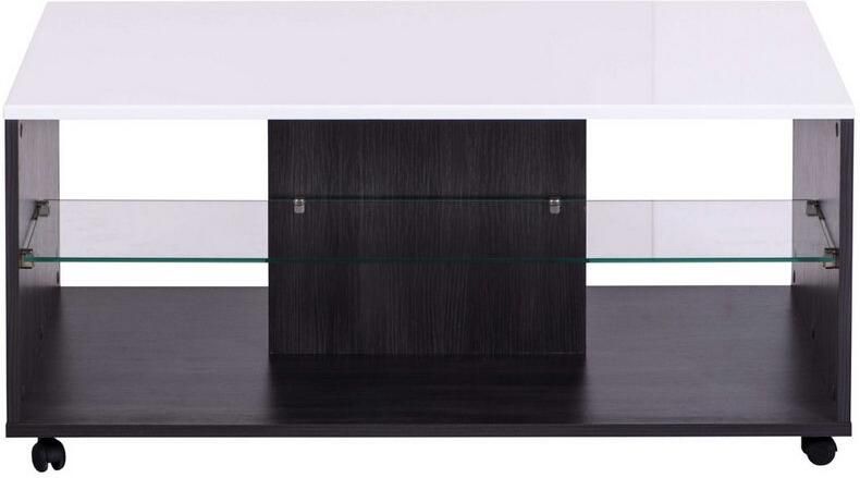 INOSIGN Salontafel Enzo Hoogglans plaat met wielen - Foto 7