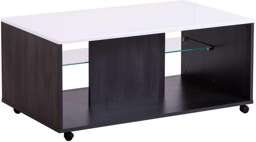 INOSIGN Salontafel Enzo Hoogglans plaat met wielen - Foto 5