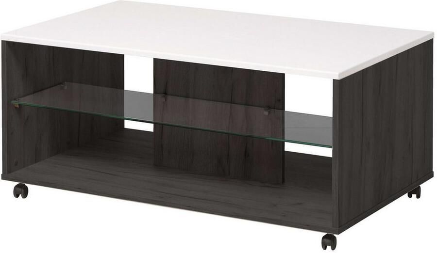 INOSIGN Salontafel Enzo Hoogglans plaat met wielen - Foto 4