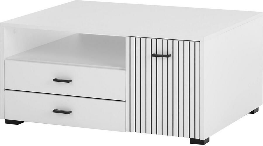 INOSIGN Salontafel Hudson in moderne trendkleur handgrepen van metaal (zwart) breedte 90 cm - Foto 5