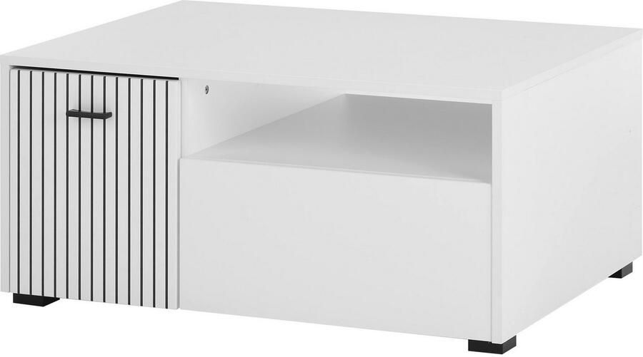 INOSIGN Salontafel Hudson in moderne trendkleur handgrepen van metaal (zwart) breedte 90 cm - Foto 6