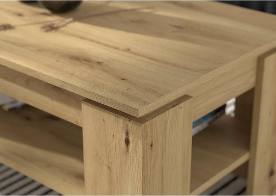 INOSIGN Salontafel Kalmar rechthoekig 100 x 60 cm 1 Plank Salontafel bijzettafel koffietafel woonkamer tafel coffee table - Foto 3
