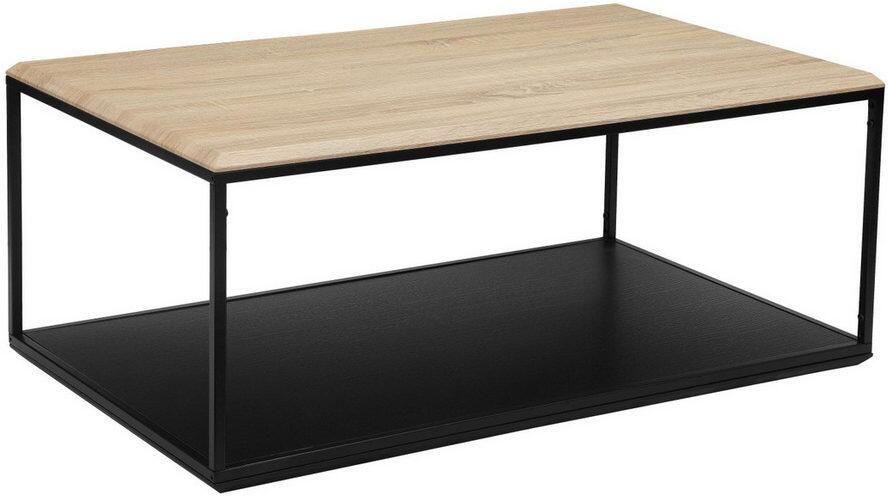 INOSIGN Salontafel Nathan poedergecoat frame met tafelblad in eikenlook - Foto 2