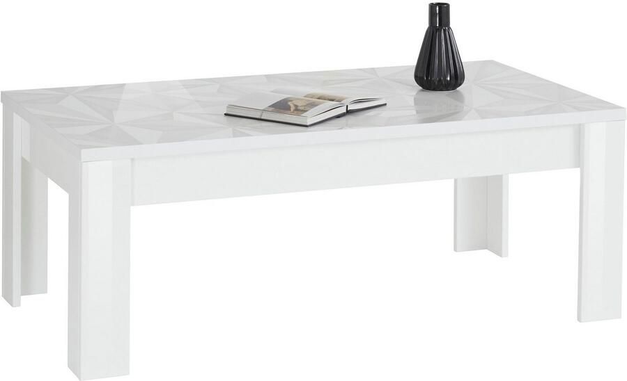 INOSIGN Salontafel Prima 122x65 cm salontafel met hoekvoet Salontafel rechthoekig tafelbladdikte 22 mm - Foto 5