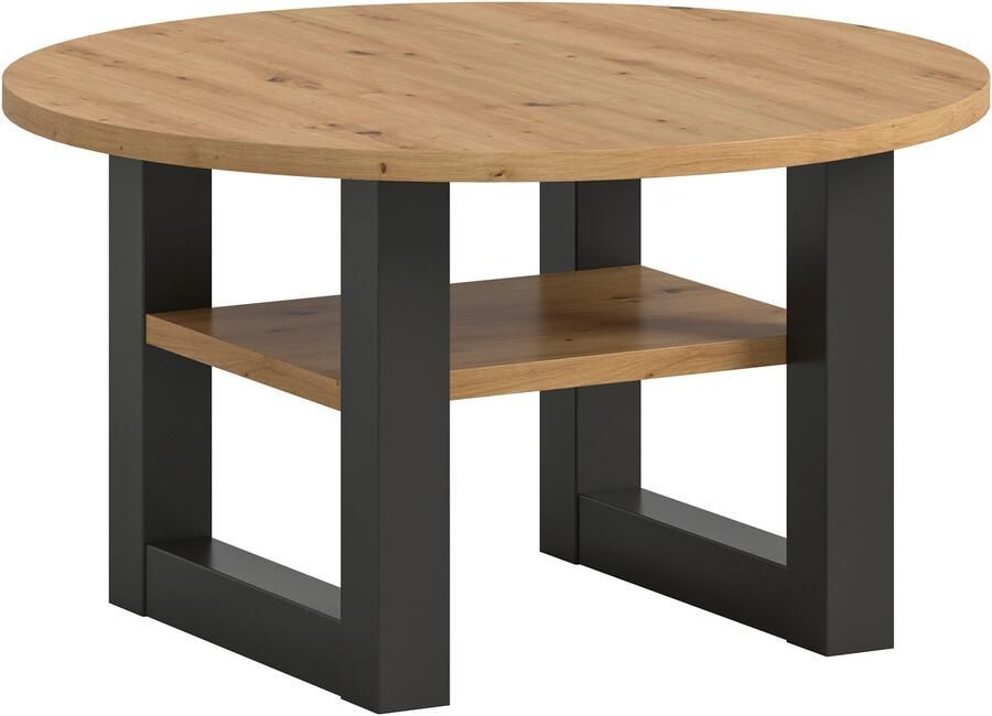 INOSIGN Salontafel Rail Ø 75 cm met onderblad inclusief sledeframe - Foto 7