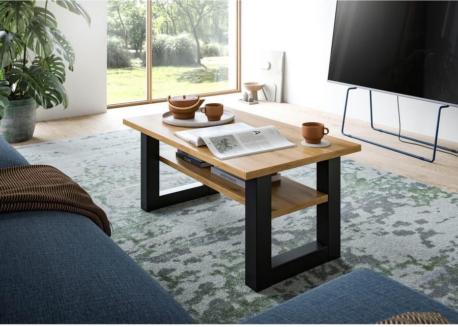 INOSIGN Salontafel Rail breedte 90 cm met onderblad inclusief sledeframe - Foto 5