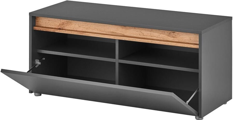 INOSIGN Schoenenbank GiRON CiTY Garderobebank met klep Zitbank in vier kleuren veel opbergruimte plaats voor ca. 8 paar schoenen 100 cm breed - Foto 5