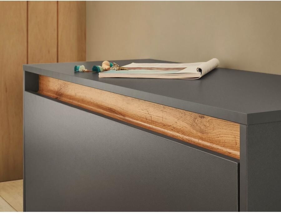 INOSIGN Schoenenbank GiRON CiTY Garderobebank met klep Zitbank in vier kleuren veel opbergruimte plaats voor ca. 8 paar schoenen 100 cm breed - Foto 3