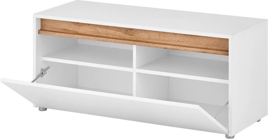 INOSIGN Schoenenbank GiRON CiTY Garderobebank met klep Zitbank in vier kleuren veel opbergruimte plaats voor ca. 8 paar schoenen 100 cm breed - Foto 5