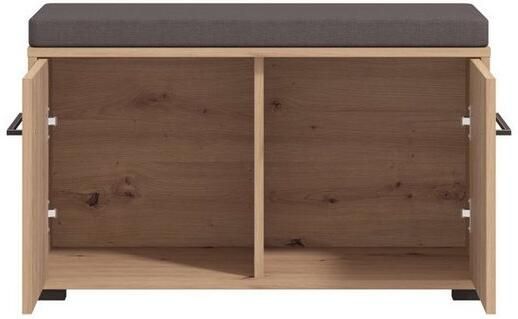 INOSIGN Halmeubelset Landes halmeubelen breedte 189 cm in artisan eik met strepen (set 5-st) incl. 2 kasten zitbank garderobe paneel en spiegel (complete set 5 stuks) - Foto 10