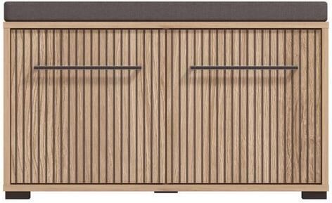 INOSIGN Halmeubelset Landes halmeubelen breedte 189 cm in artisan eik met strepen (set 5-st) incl. 2 kasten zitbank garderobe paneel en spiegel (complete set 5 stuks) - Foto 14