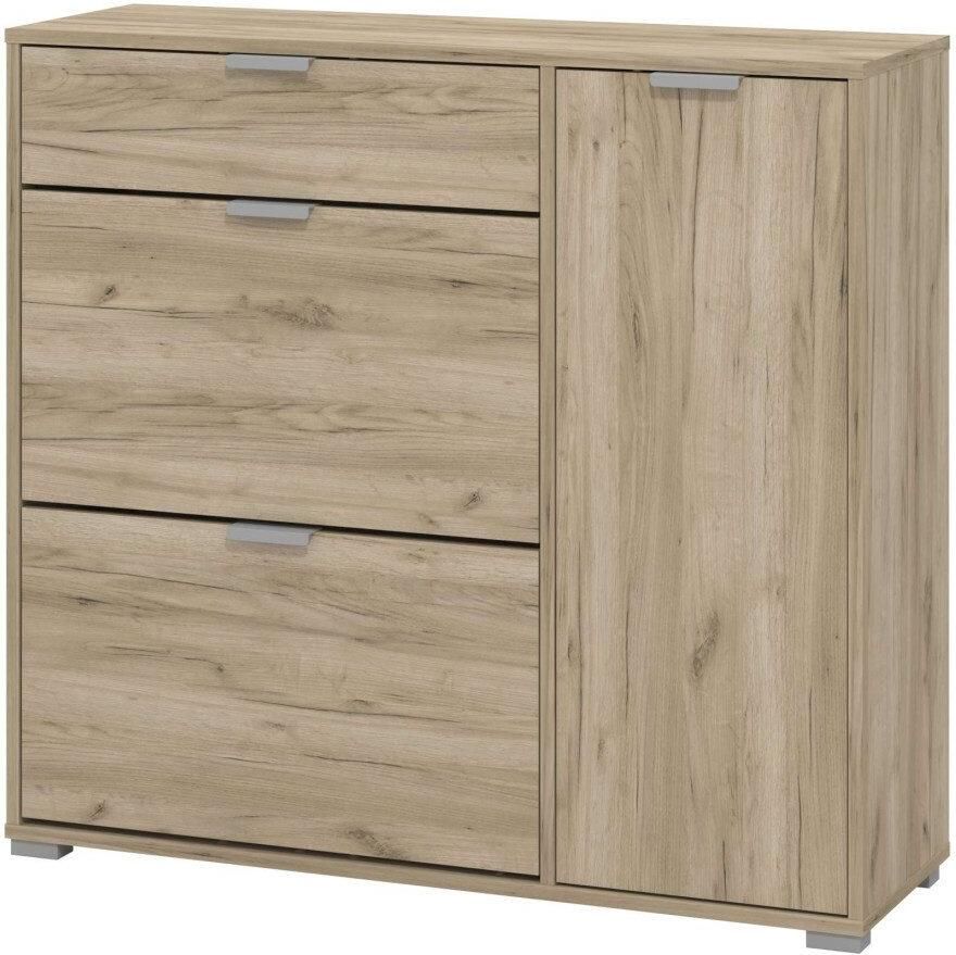 INOSIGN Schoenenkast Arco 2 schoenenkast schoenenrek breedte 102 cm 2 kleppen met dubbele schoenrollen met lade in moderne kleuren - Foto 8