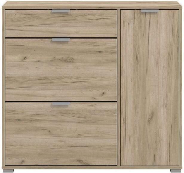 INOSIGN Schoenenkast Arco 2 schoenenkast schoenenrek breedte 102 cm 2 kleppen met dubbele schoenrollen met lade in moderne kleuren - Foto 6