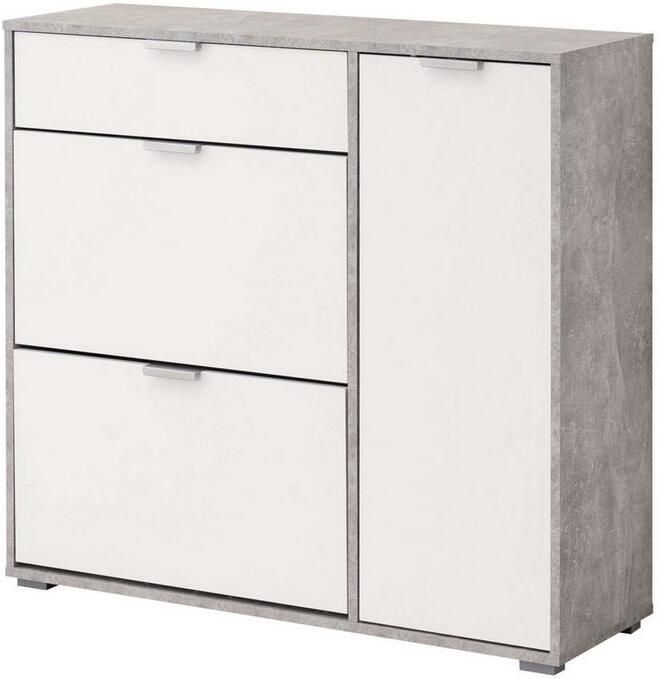 INOSIGN Schoenenkast Arco 2 schoenenkast schoenenrek breedte 102 cm 2 kleppen met dubbele schoenrollen met lade in moderne kleuren - Foto 11