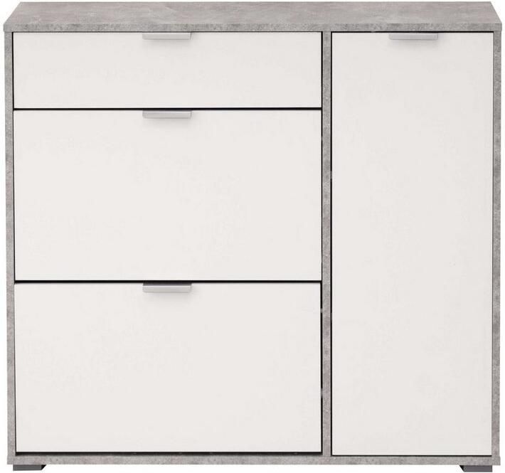 INOSIGN Schoenenkast Arco 2 schoenenkast schoenenrek breedte 102 cm 2 kleppen met dubbele schoenrollen met lade in moderne kleuren - Foto 10