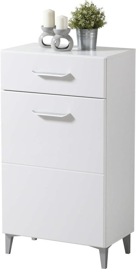 INOSIGN Schoenenkast Belfort schoenenkast schoenenrek hoogte 105 cm in opaque wit met mdf-beklede fronten modern ontwerp - Foto 11