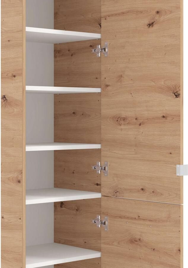 INOSIGN Schoenenkast Menorca schoenenkast opslagkast schoenenrek breedte 47 cm met twee deuren in moderne en elegante kleuren met een spiegel - Foto 2