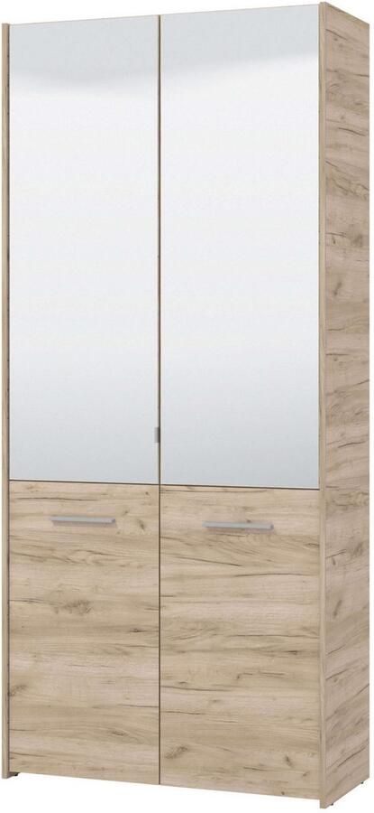 INOSIGN Schoenenkast Menorca schoenenkast opslagkast schoenenrek breedte 90 cm met vier deuren in moderne en elegante kleuren met twee spiegels - Foto 3